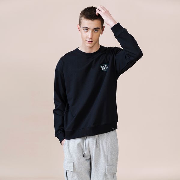 

2021 spring new letter embroidery sweatshirts men plus size tracksuits fashion loose comfortable pullovers gkrb, Black
