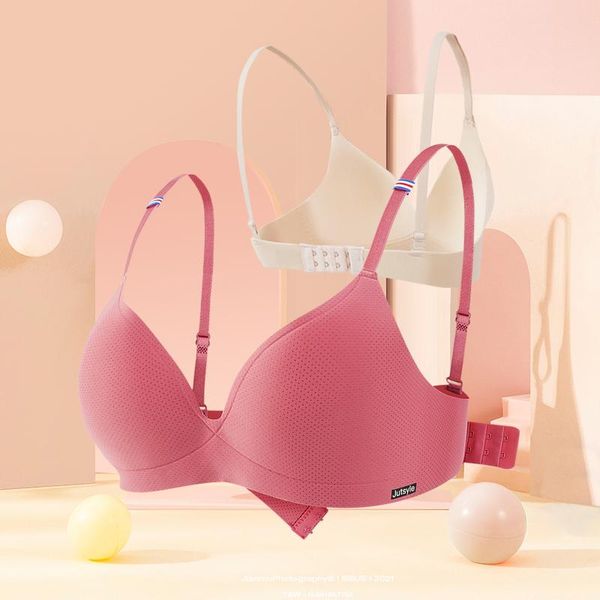 

bras seamless bra wire brassieres soft push up intimate women's underwear bralette striped shoulder strap womens lingerie, Red;black