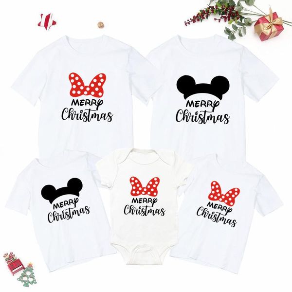 

family matching outfits merry christmas clothes father mother and daughter son tshirts girls boys bodysuit cotton look, Blue