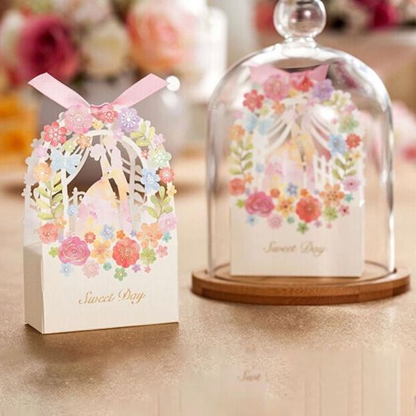 

gift wrap 25pcs/set bags hollow irregular party bag spring flowers butterfly