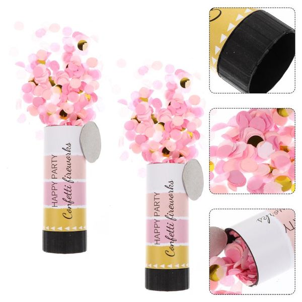 

party decoration 3pcs 11cm confetti cannons hand-held tubes supplies