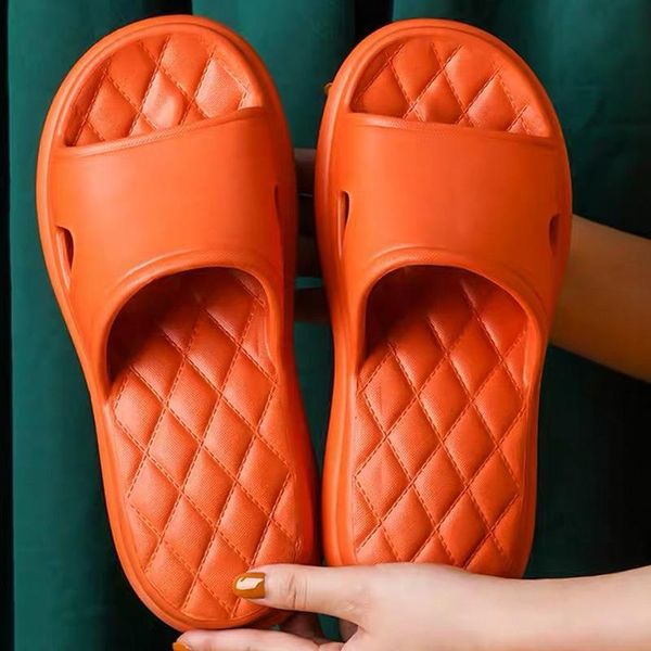 

htuua eva platform slippers women lightweight soft non-slip indoor home bathroom slides women's men's mute sandals shoes sx4508, Black