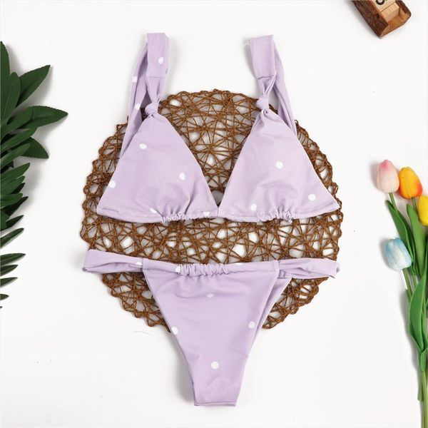 

Micro Bikini Dot Purple Women Swimsuits Push Up Padded Suit For Bathers Bathing Thong Swimsuit Traje De Bano Mujer, White;black