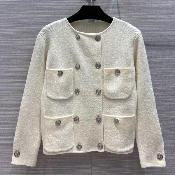 

women's jackets 2021 autumn black fashion wool-blend cardigan short jacket women four-pockets slit-cuff double breasted coat lad, Black;brown