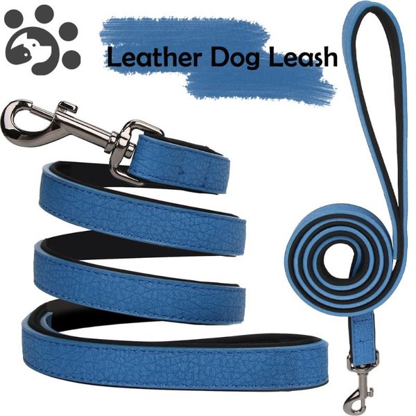 

dog collars & leashes big leash leather long for small medium dogs collar harness lead with hook pet accessories