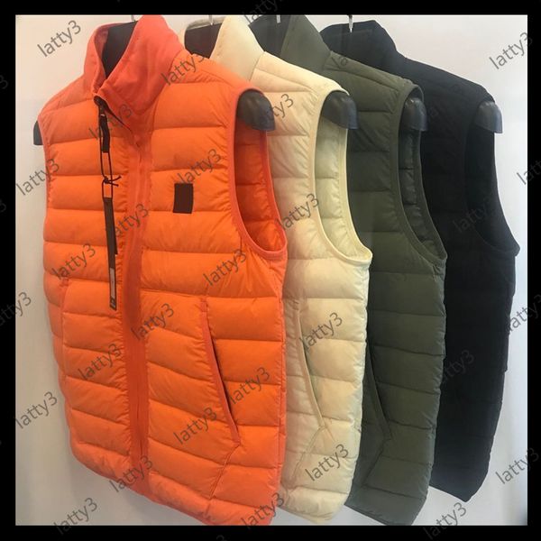 

new designer vest mens women brand sleeveless jacket cotton padded mens down vest winter casual coats male waistcoat luxury 21092804t, Black;white