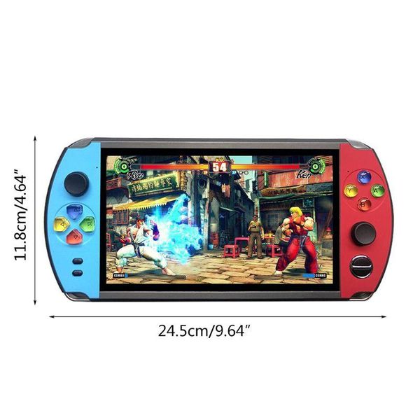 

retro handheld game player 8/16gb 7.0" screen fc arcade video console p9ye portable players