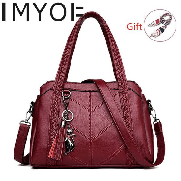 

evening bags 2021 classic women's shoulder bag luxury soft leather ladies handbags casual tote for women crossbody light purses -sale