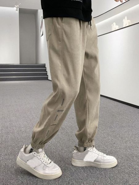 

men drawstring waist sweatpants x3de#, Black