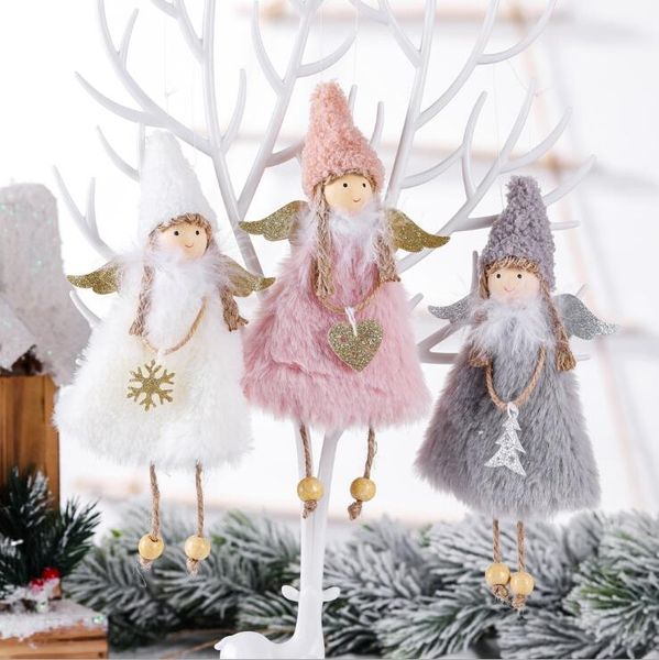 Sıcak Yeni Aşk Melek Noeller Süslemeleri Yaratıcı Noel Ağacı Kolye Çocuk Hediyeleri Ev Dekorasyon