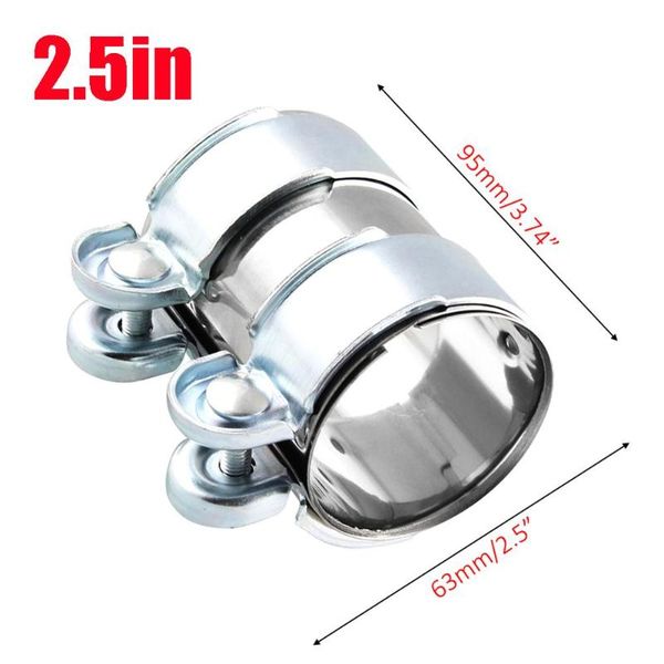 

motorcycle exhaust system 2.5" v band clamp tube pipe connector joiner sleeve 65mm