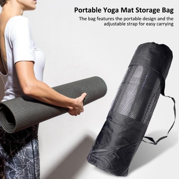 

yoga mats portable mat storage bag outdoor carrier moisture proof mesh pouch