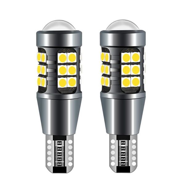 

emergency lights 2pcs t15 w16w wy16w super bright 1600lm led bulbs canbus no error car backup reserve light auto tail brake lamp red white y