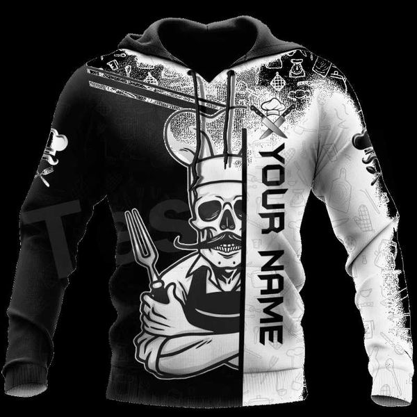 

men's hoodies & sweatshirts fashion worker master chef cosplay funny harajuku tracksuit 3dprint pullover casual men/women 13, Black