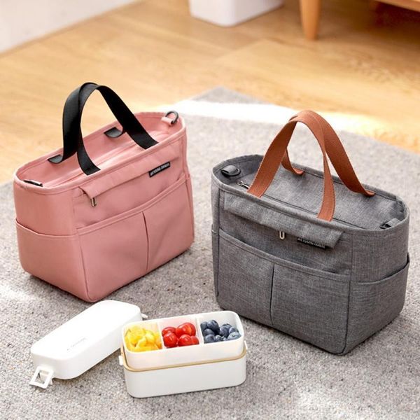 

storage bags oxford cloth lunch bag portable insulation meal large outdoor picnic 2022