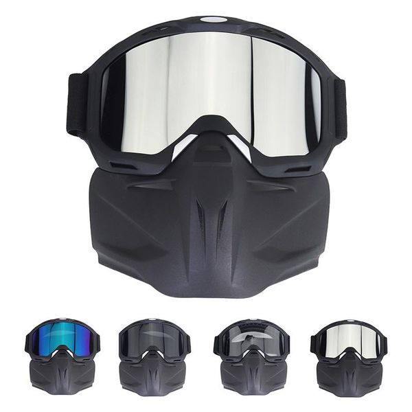 

outdoor eyewear motorcycle sports glasses with mask windproof uv protection sunglasses off bike riding motocross mtb atv cycling bicycle gog