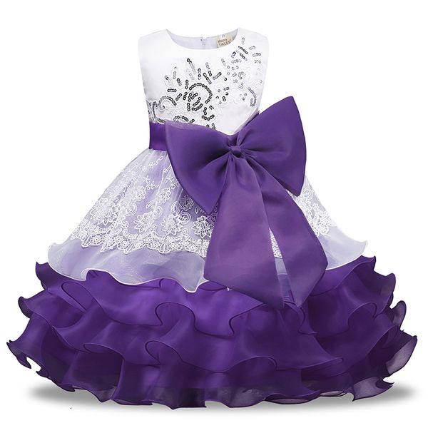 

2021 new [4 colors 3-8years]summer fashion sleeveless big bow ball gown floral es for girls children princess clothing onpu, Red;yellow