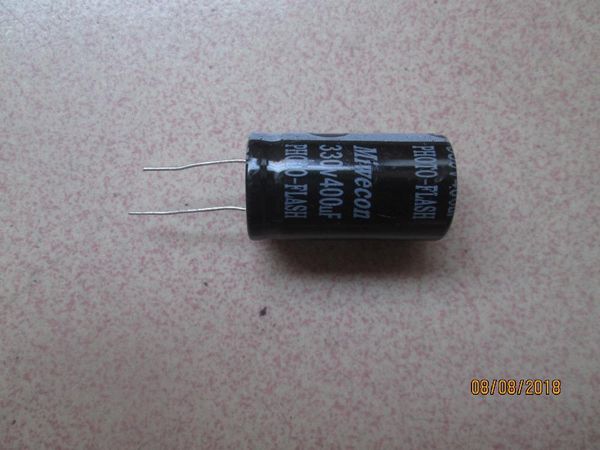 

light beads low esr 330v 400uf po flash capacitor 22.5*40mm
