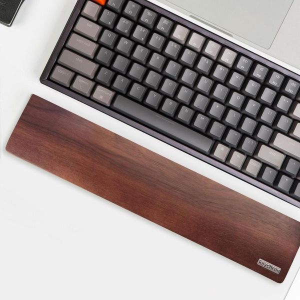 

keyboards keychron k2/k6 wooden palm rest for bluetooth mechanical keyboard
