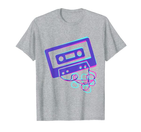

cassette tape costume 80s 90s eighties nineties retro shirt, White;black