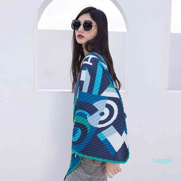 

women's silk scarf, Blue;gray