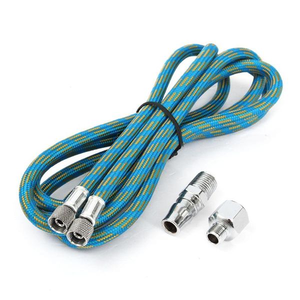 

professional spray guns 180cm braided airbrush compressor air hose pen woven pipe + 1/8" bsp adaptor