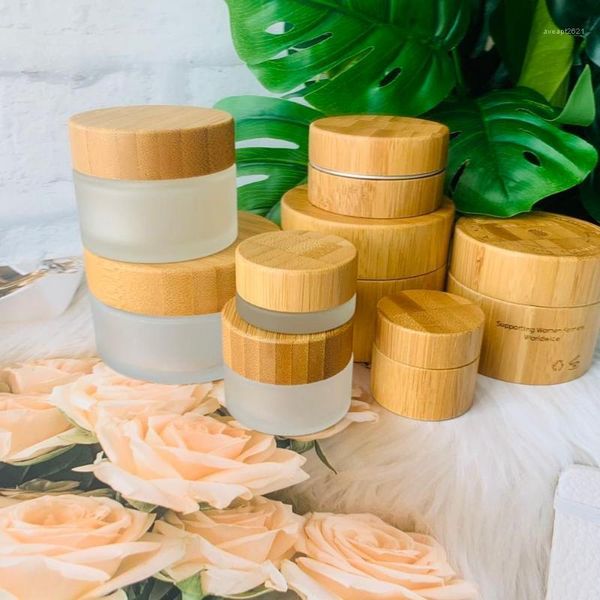 

storage bottles & jars 5g 15g 30g 50g 100g cosmetic packaging for eye cream hand engraving logo bamboo jar
