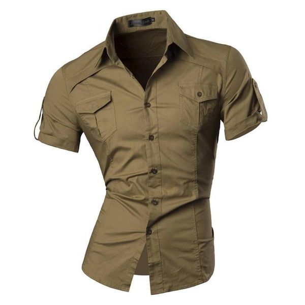 

men's casual shirts fashion summer short-sleeved, White;black