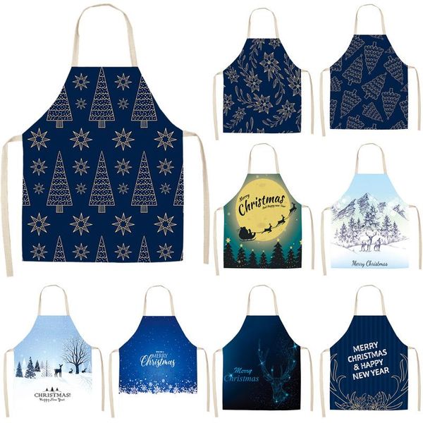 

aprons christmas theme snowman deer women kitchen apron for master child