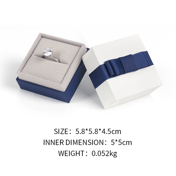 

jewelry pouches, bags bow-knot wedding diamond ring storage paper box women bracelet earring pendent jewellery organizer for engagement gift, Pink;blue