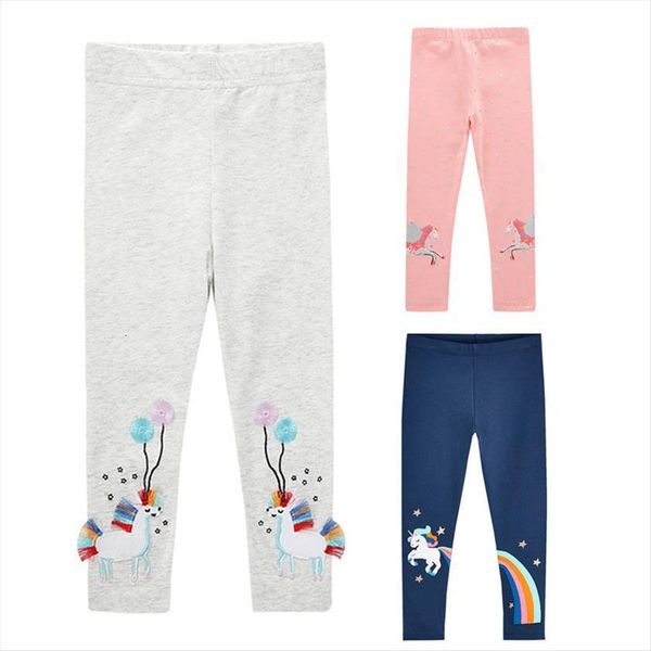 

kids pants children leggings girls trousers autumn winter print cartoon pattern cotton amp elastic waist comfortable 3 8y, Blue