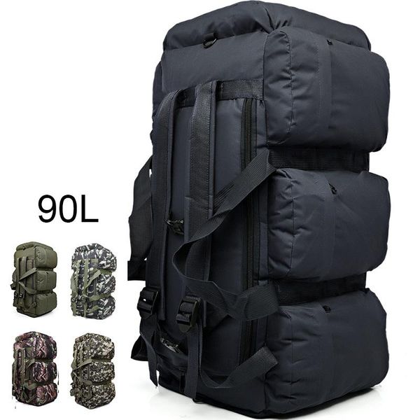 

outdoor bags 90l hiking mountaineering men travel backpack tent duffle large hunting equipment bag accessories