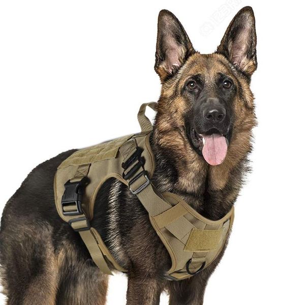 

dog collars & leashes military tactical harness working vest nylon bungee leash lead training running for medium large dogs german shepherd