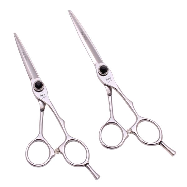 

hair cutting scissors / shears professional 5.5" 6" japan 440c black hairdressing thinning scissor barber shop haircut set a9025 b