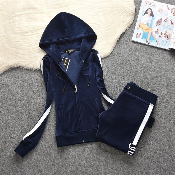 

juicy lovers brand red black fluvials sporting suits jogging women training packages hooded collar casual sportswear pak