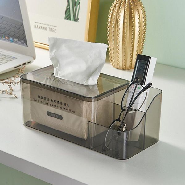 

tissue boxes & napkins living room box household pretty transparent gray draw paper deskremote control storage napkin tray pet material