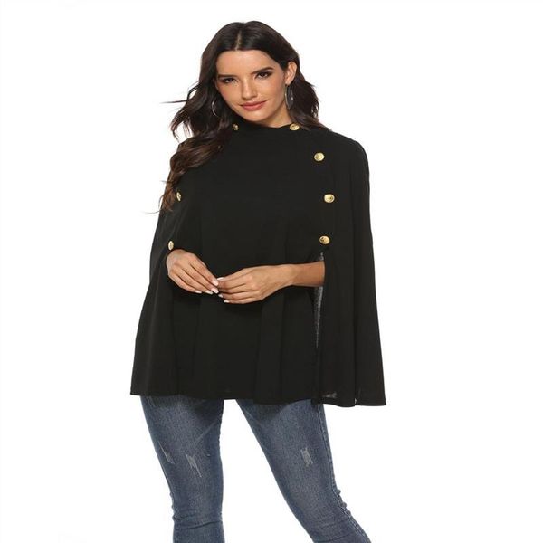 

women's jackets autumn winter jacket female coat fashion women button turtleneck office lady long sleeve casual solid, Black;brown