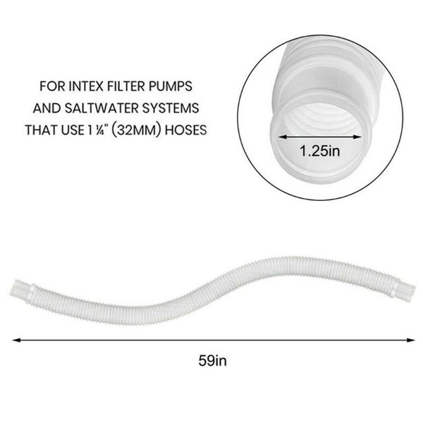 

planters & pots 1.25in for intex hose clip 32mm swimming pool pipe 1.5m pump/filter/heater plastic flexible durable and practical