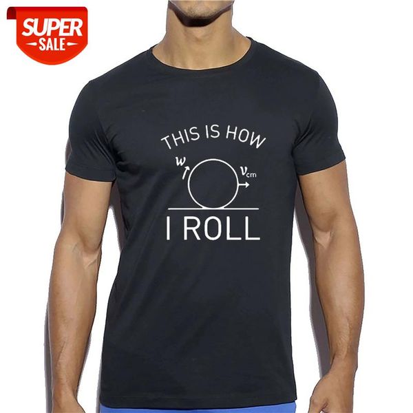 

funny physics t shirt ""this is how"" print t shirt men funny cotton comfortable leisure cool design fashion streetwear, White;black