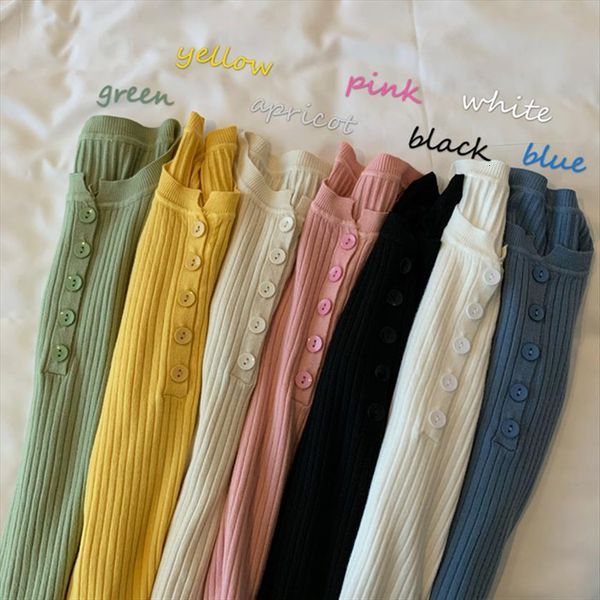 

knitted women button pullovers sweater spring autumn basic highneck pullover slim female top, White;black