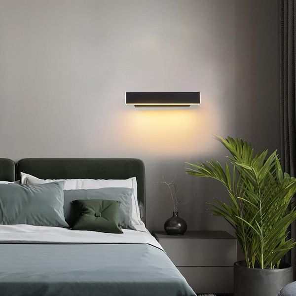 

wall lamp led light bedroom bedside 360 degrees rotatable 34cm 12w