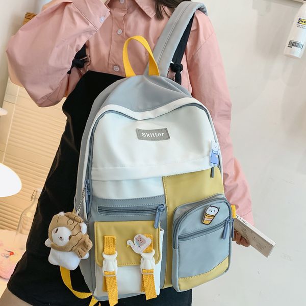 

harajuku kawaii trendy women waterproof college fashion student nylon backpack cute school bags
