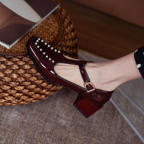 

dress shoes dovereiss fashion women's summer white elegant pure color buckle consice chunky heels pumps office lady, Black