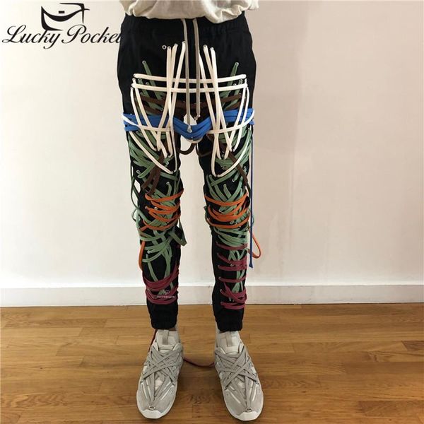 

women's pants & capris women spring autumn black patchwork belt elastic waist long ladies plus size trousers female brand casual zm745, Black;white