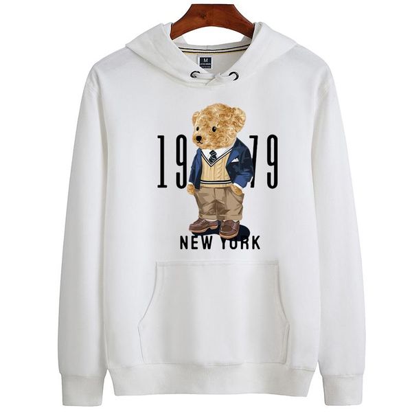 

women's hoodies & sweatshirts 100% cotton cute bear hoodie women winter long sleeve sweatshirt loose pullover oversized men's and, Black