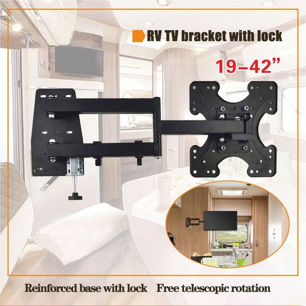 

parts rv caravan motorhome tv wall mount bracket folding with locking function 19-42 inch holder