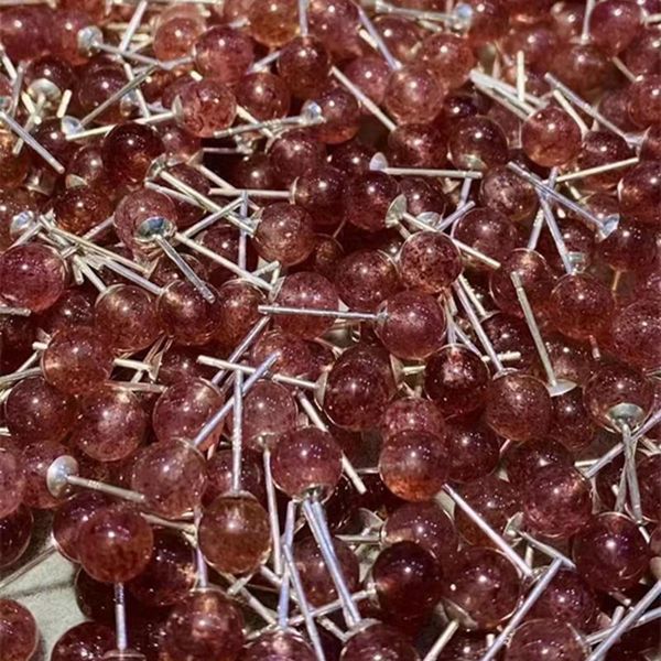 

dangle & chandelier fashion silvery stud earrings with natural strawberry crystal pearl minimalism jewelry for women's wedding statemen, Silver