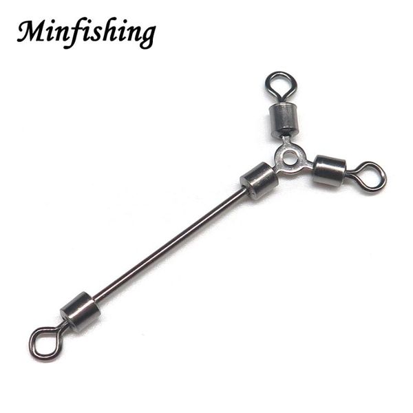 

fishing hooks minfishing 25pcs long 3 ways swivels ball bearing rolling swivel accessories sea hook connector