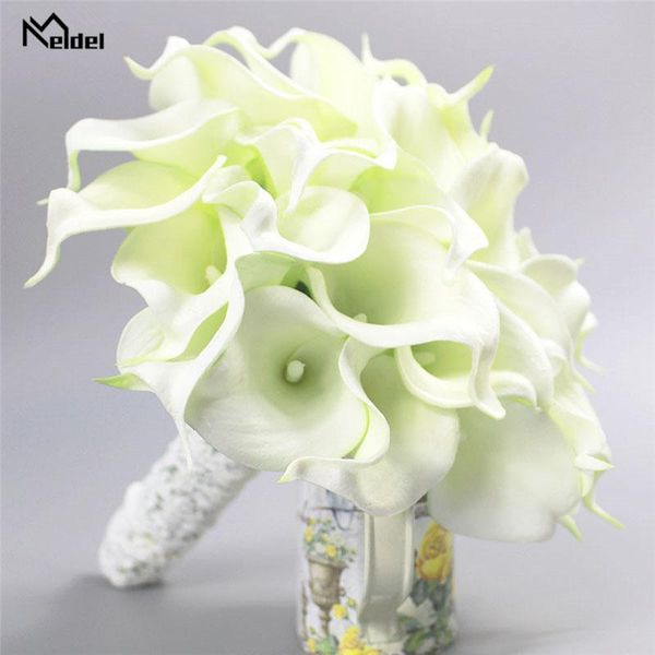 

wedding flowers meldel bouquet calla lily artificial bridal bouquets bridesmaids bride marriage home decoration
