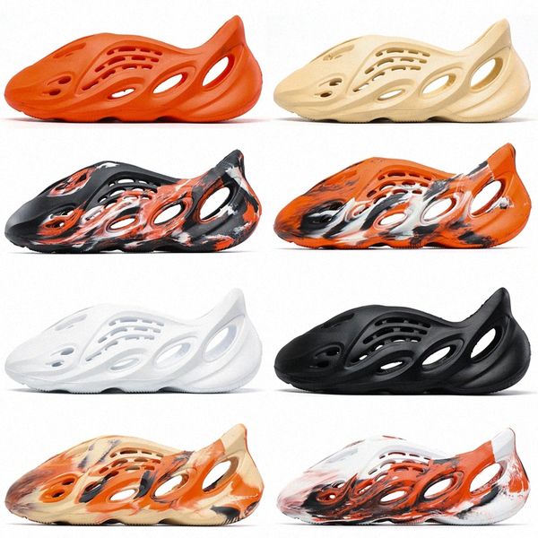 

boÃ®te runner mousse ouest pantoufle chaussures sandales hommes femmes dÃ©sert rÃ©sine sable os triple terre de suie noire diapositive e1cz#, Black